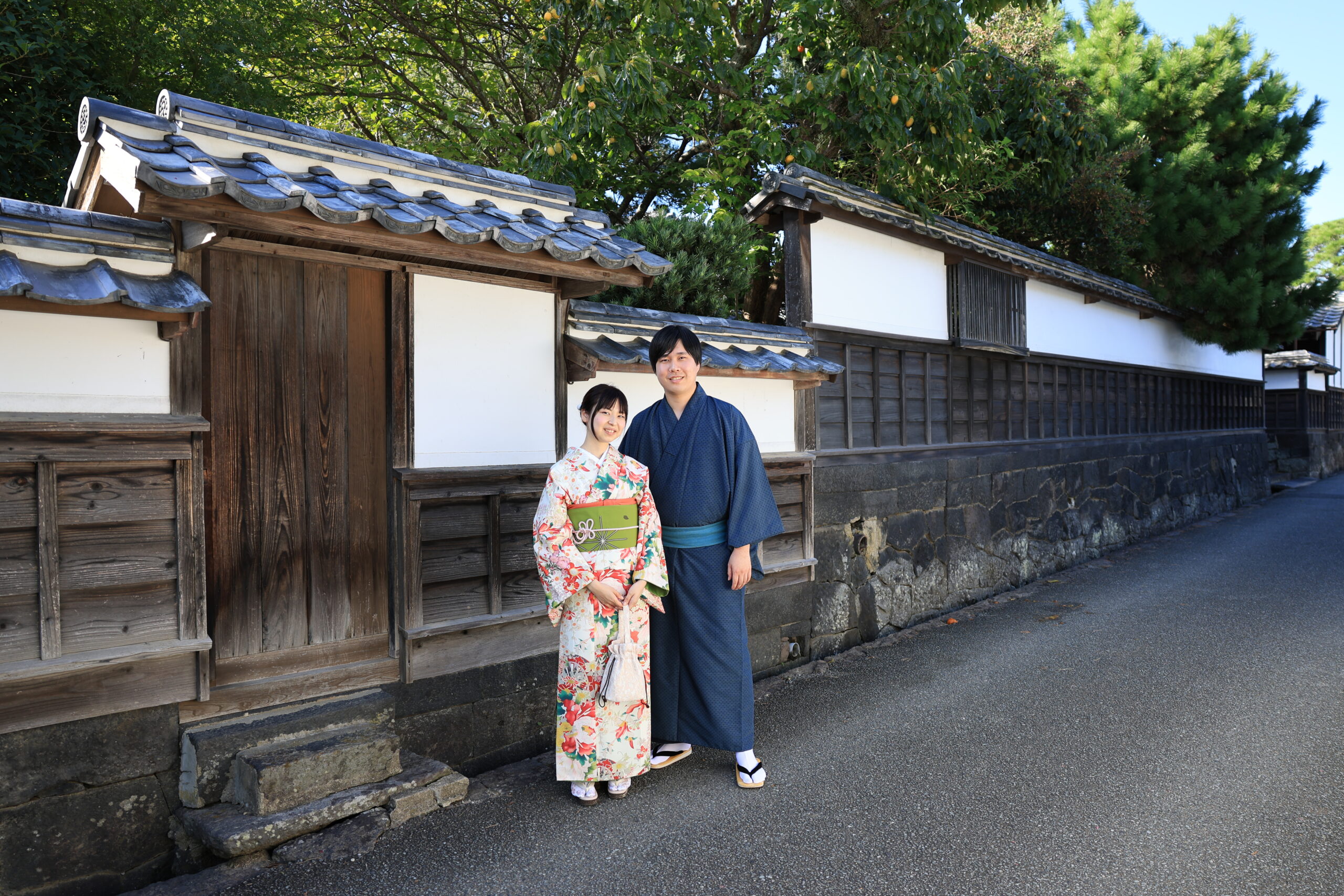 城下町で着物デート