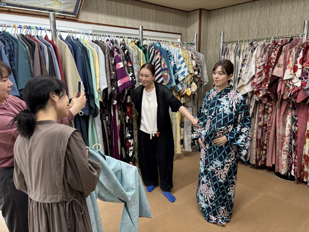 着物試着をして着物選び