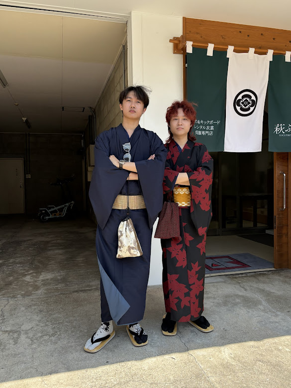 オシャレな男の子ほ着物姿