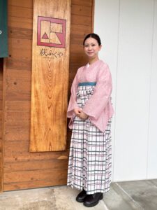 夏用の着物とオリジナル袴で撮影会