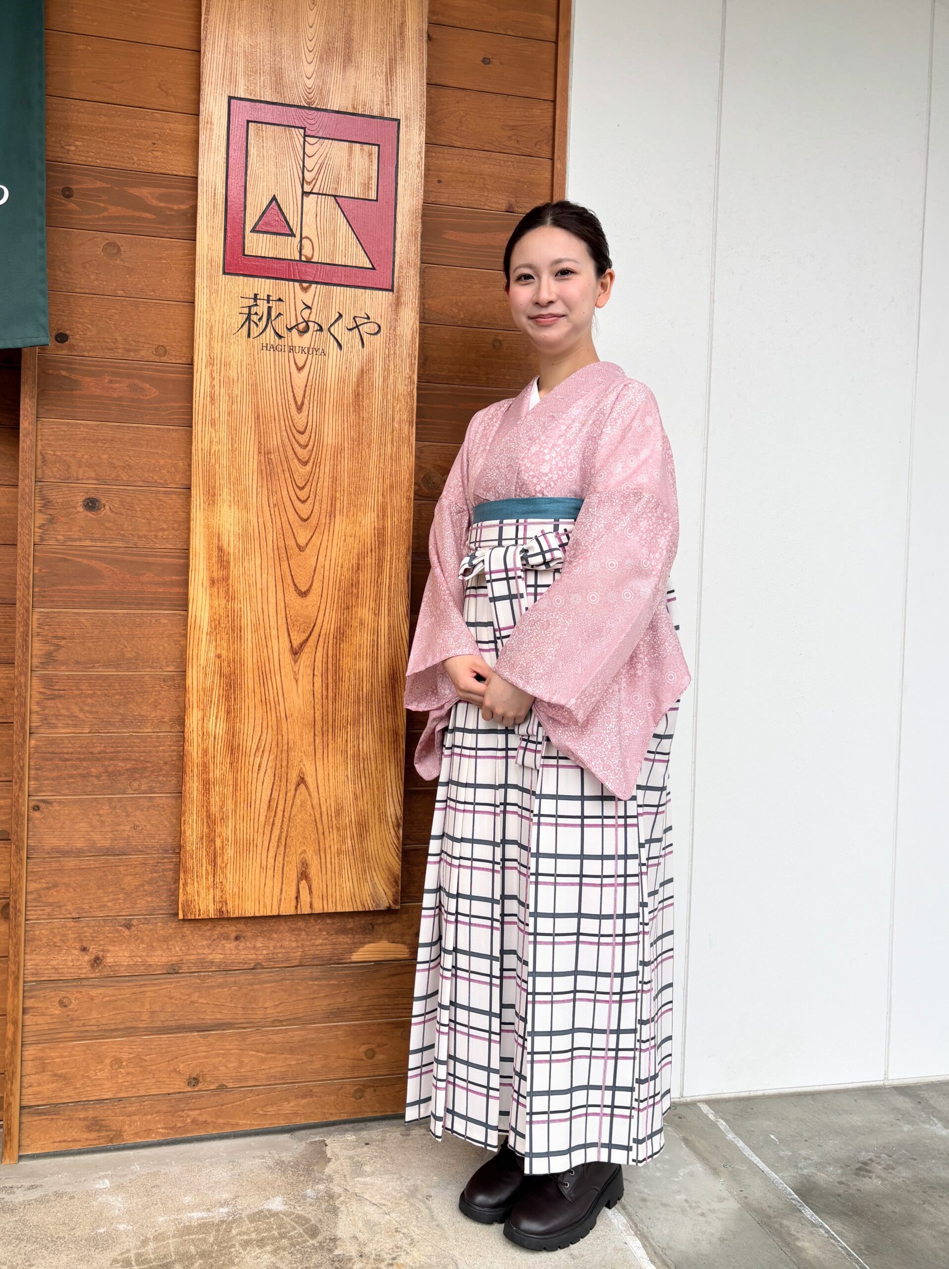 夏用の着物とオリジナル袴で撮影会