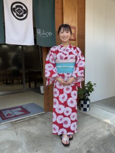 フリータレント兼頭のぞみさんの浴衣姿