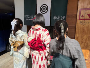幕末志士衣裳を着た観光客
