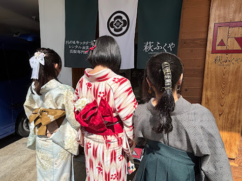 幕末志士衣裳を着た観光客